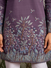 Festive Look Dusty Purple Color Traditional Kurta for Mens⭐⭐⭐⭐⭐