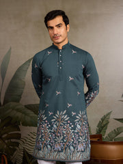 Wedding Special Elegant Festive Green Kurta for Men⭐⭐⭐⭐⭐