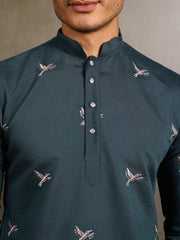 Wedding Special Elegant Festive Green Kurta for Men⭐⭐⭐⭐⭐