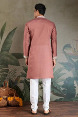Cultural Wear Pastel Chocolate Kurta for Men
