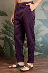 Wedding Special Purple Kurta Koti Set for Men ⭐⭐⭐⭐⭐