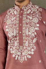 Cultural Wear Pastel Chocolate Kurta for Men