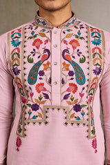Pink Stylish Traditional Kurta for Mens Wear