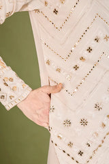 Designer Ivory Viscose Rayon Kurta for Men Online