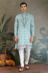 Shop Best Sky Kurta for Wedding & Festive Function