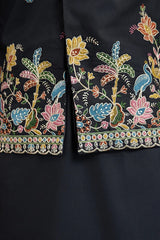 Designer Black Kurta with Embroidered Koti – Elegant Style