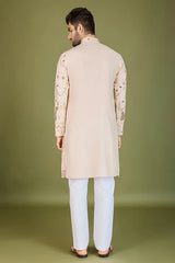 Designer Ivory Viscose Rayon Kurta for Men Online