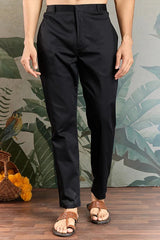 Classic Black Kurta Pajama for Men with Rich Embroidery