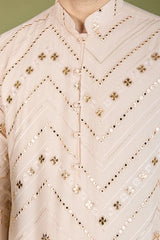 Designer Ivory Viscose Rayon Kurta for Men Online