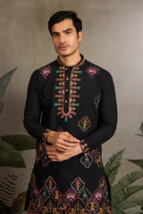 Luxurious Black Kurta for Wedding & Festive Days
