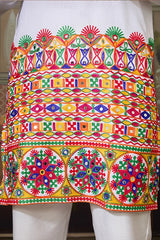 Stylish White Cotton Readymade Men’s Navratri Kurta