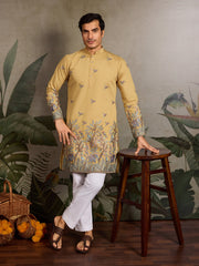 Haldi Ceremony Special Yellow Embroidered Kurta ⭐⭐⭐⭐⭐