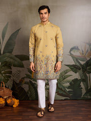 Haldi Ceremony Special Yellow Embroidered Kurta ⭐⭐⭐⭐⭐